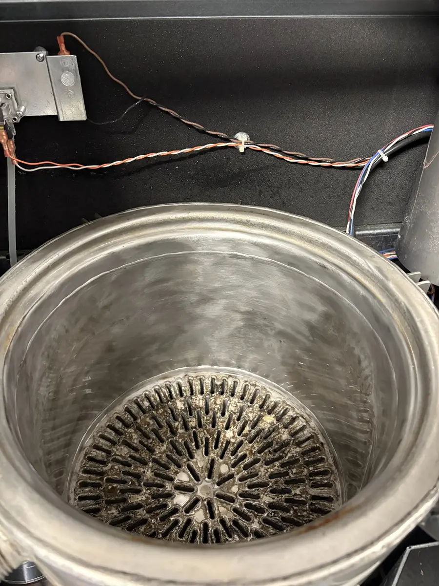 Boiler heat exchanger after cleaning